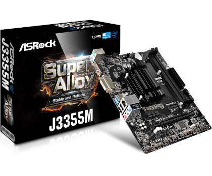 Дънна платка ASROCK J3355M, Intel® Dual-Core Processor J3355, mATX