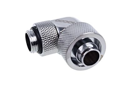 Alphacool Eiszapfen 16/10mm compression fitting 90° rotatable G1/4 - chrome
