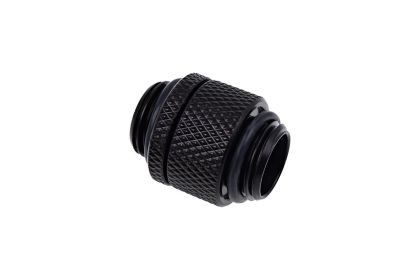 Alphacool Eiszapfen double nippel rotatable G1/4 outer thread to G1/4 outer thread - deep black