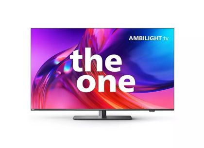 Television Philips 55PUS8818/12, 55" THE ONE, UHD 4K LED, 120 Hz, 3840x2160, DVB-T/T2/T2-HD/C/S/S2, Ambilight 3, HDR10+, Google TV, Dolby Vision/Atmos, Quad Core with Al, Swivel stand, 90% DCI/P3, 16GB, VRR FreeSync, BT5.0, HDMI 2.1, 2xUSB, Cl+, 802.11ac,