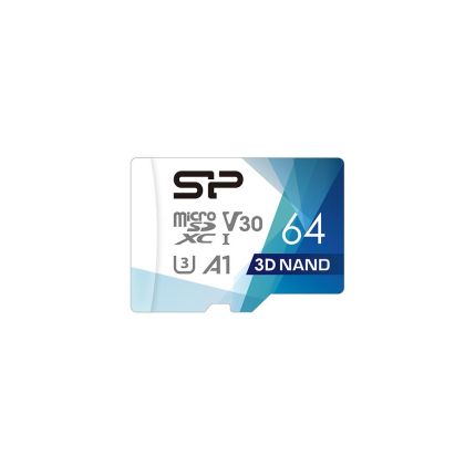 Memory card Silicon Power Elite, 64GB, Micro SDHC/SDXC, UHS-I, SD Adapter