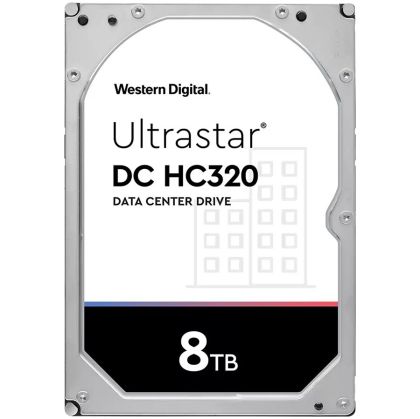 Western Digital Ultrastar DC HDD Sunucusu 7K8 (3,5", 8 TB, 256 MB, 7200 RPM, SATA 6 Gb/s, 512E SE), SKU: 0B36404