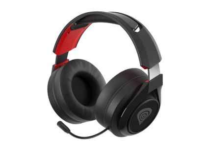 Headphones Genesis Gaming Headset SELEN 400 with Microphone Wireless Black-Red