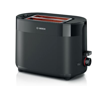 Тостер Bosch TAT2M123, MyMoment Compact toaster, 950 W, Auto power off, Defrost and reheat setting, Integrated warming grid, High lift, Black