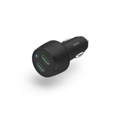 Бързо зарядно за кола HAMA, 2x USB-C Qualcomm®, 45 W, 201632