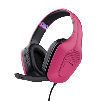 Headphones TRUST GXT415 Zirox Headset Pink