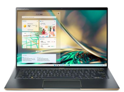Лаптоп Acer Swift 5, SF514-56T-73WY, Intel Core i7-1260P (up to 4.70 GHz, 18MB), 14" 2.5K IPS touch w/Antibacterial coating, 16GB LPDDR5, 1024GB PCIe NVMe SSD, Intel UMA, WIFI6E, BT 5.2, FHD Camera, FPR, Win 11 Pro, Steam Blue