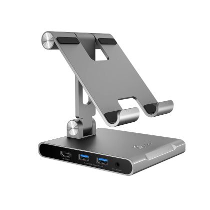 j5create Multi-Angle Stand with Docking Station for iPad Pro