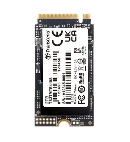 Hard drive Transcend 2TB, M.2 2242, PCIe Gen4x4, NVMe, 3D TLC, DRAM-less