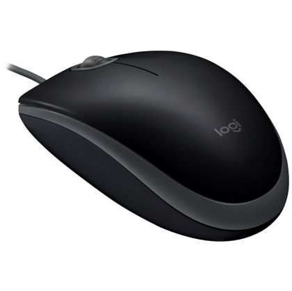 LOGITECH B110 Corded Mouse - SILENT - BLACK - USB - B2B