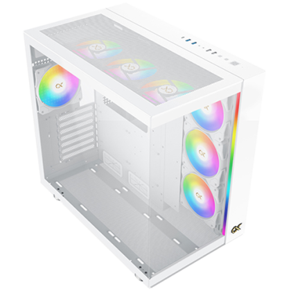 AQUA Ultra Air Arctic EN41914 White, E-ATX/ATX/M-ATX/MINI ITX, USB 3.0 X 2, USB 2.0 X 2, USB-C X 1, HD AUDIO, Mesh Top,2PCS TG,ARGB Strip,7PCS Z20A Arctic&Galaxy II Fan Kit