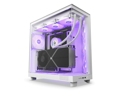 Case NZXT H6 Flow RGB Matte White - Middle Tower