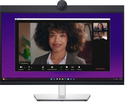 Monitor Dell P2724DEB, 27.0" Video Conferencing AG, IPS, 5ms, 1000:1, 350 cd/m2, QHD (2560x1440), 99% sRGB, Webcam, 2x5W speakers, Microphone, USB-C up to 90W PD, USB 3.2, HDMI, DP, RJ45, Height, Swivel, Tilt, Pivot, Black