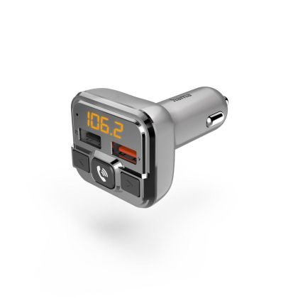 FM Трансмитер HAMA, 2 x USB, SD слот, Bluetooth, Hands-Free, Сив, 201631