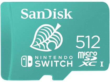 SanDisk 512GB microSDXC UHS-I for Nintendo Switch, Speed Up to 100MB/s