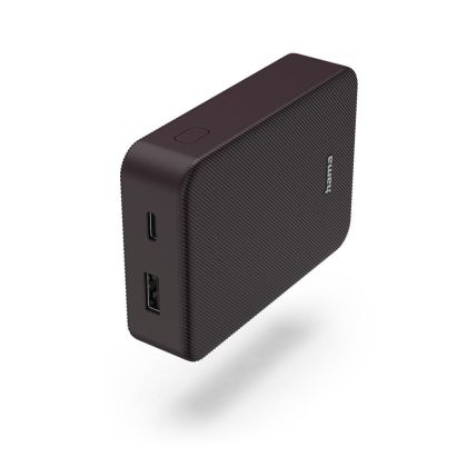 HAMA Baterie externă „Colour 10”, 10000 mAh, 2 ieșiri: USB-C, USB-A, violet închis