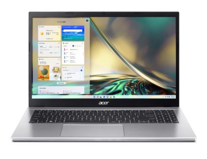 Лаптоп Acer Aspire 3, A315-59-39M9, Core i5-1235U, (up to 4.40Ghz, 12MB), 15.6" FHD (1920x1080) IPS SlimBezel AG, 16GB DDR4, 1024GB SSD PCIe, Intel UMA Graphics,Cam&Mic, 802.11ac + BT, No OS, Silver