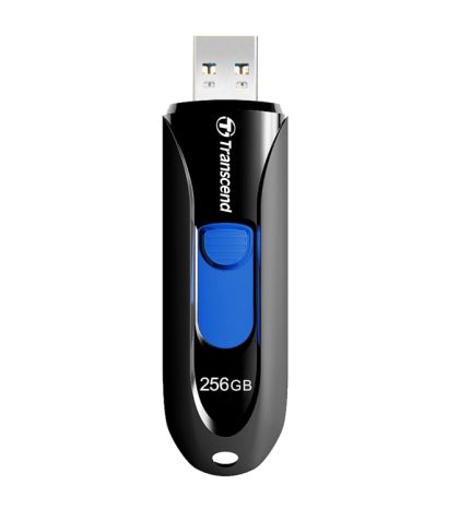 Memory Transcend 256GB, USB3.1, Pen Drive, Capless, Black