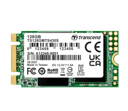 Hard disk Transcend de 128 GB, SSD M.2 2242, cheie SATA3 B+M, TLC