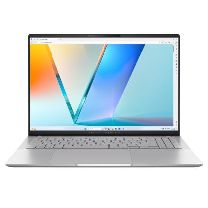 Лаптоп Asus Vivobook S M5606NA-MX023W,AMD Ryzen R5-7535HS, 16 " OLED  (3200 x 2000) 16:10,16GB LPDDR5X (8 GB on BD),512 GB SSD,Backlit Chiclet Keyboard 1-Zone RGB with Num-key, Windows 11, Cool Silver