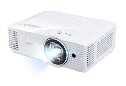 Multimedia projector Acer Projector S1286H, DLP, Short Throw, XGA (1024x768), 3500 ANSI Lumens, 20000:1, 3D, HDMI, VGA, RCA, Audio in, Audio out, VGA out, DC Out (5V/1A, USB- A), Speaker 16W, Bluelight Shield, 3.1kg, White + Acer T82-W01MW 82.5" (16:10) T