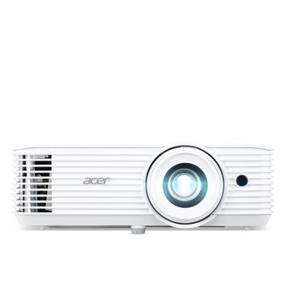 Мултимедиен проектор Acer Projector H6546Ki, DLP, 1080p (1920x1080), 5200 ANSI Lm, 10 000:1, 3D, 24/7 operation, Auto Keystone, DC power on, 2xHDMI, RS232, Audio in/out, WiFi (kit incl.), Bag, 1x3W, 2.95Kg, White + Acer T82-W01MW 82.5"