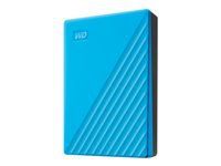 WD My Passport 4 TB taşınabilir HDD USB3.0 USB2.0 uyumlu Mavi Perakende