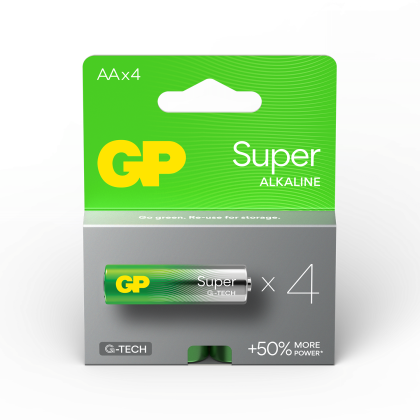 GP Alkaline battery SUPER LR-6 AA /4 pcs./ 1.5V