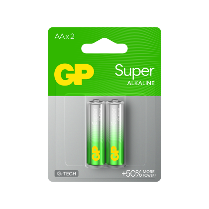 GP Alkaline battery  SUPER LR-6 AA /2 pcs./ 1.5V