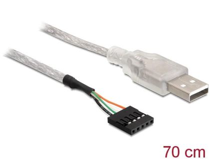 Delock Cable USB 2.0-A male to pin header