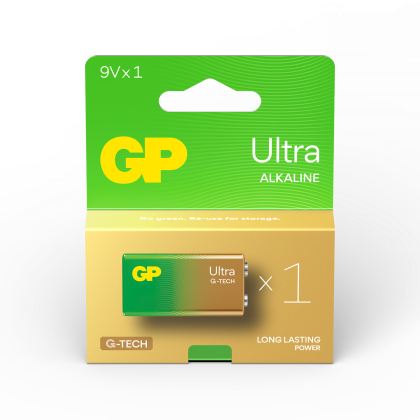 GP Alkaline battery 6LF22 ULTRA 9V 1 pc 1604AU21-SB1