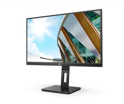 Monitor AOC 27P2Q, 27" IPS WLED, 1920x1080@75Hz, 4ms GtG, 300cd m/2, 1000:1, 50M:1 DCR, Adaptive Sync, FlickerFree, Low Blue Light, 2Wx2, Tilt, Height Adjust, Pivot, Swivel, D-SUB, DVI, HDMI, DP, USB hub