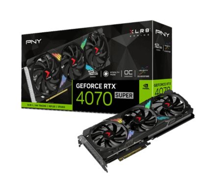 Видео карта PNY GeForce RTX 4070 Super 12GB GDDR6X XLR8 Gaming VERTO Triple Fan OC