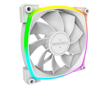 Montech RX120 PWM, REVERSE Fan, 120mm, ARGB, White