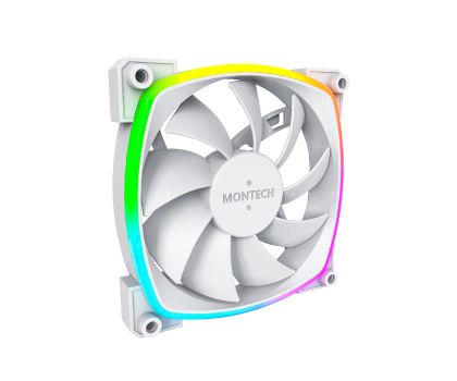 Montech вентилатор AX120 PWM, Fan 120mm, ARGB, White