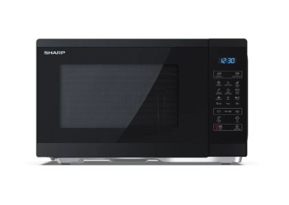 Microwave oven Sharp YC-MG252AE-B, Fully Digital, Built-in microwave grill, Grill Power: 1000W, steel/painted gray, 25l, 900 W, Housing Material Microwave-Steel, LED Display Blue, Timer & Clock function, Child lock , Defrost, Cabinet Colour: Black