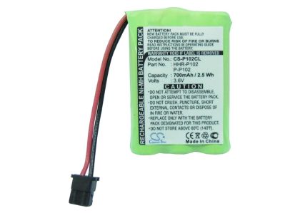 Battery for cordless phone 3* ААА 3.6V NiMH 700mAh GPT207 за Panasonic KX-TC1210  Cameron Sino