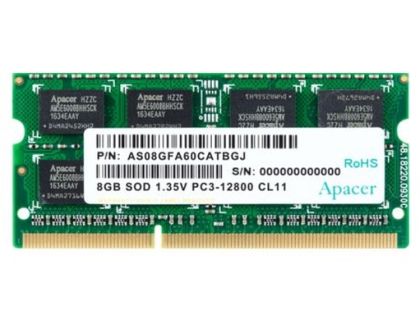 Apacer RAM 8GB DDR3 SODIMM 512x8 1600MHz - AS08GFA60CATBGJ