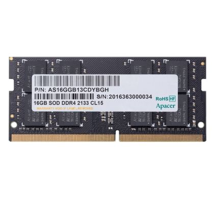 Apacer RAM 16GB DDR4 SODIMM 1024x8 3200MHz - AS16GGB32CSYBGH