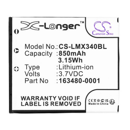 Baterie pentru scaner de coduri de bare Honeywell Voyager 1602G 8650 8670, LXE LX34L1-G LiIon 3.7V 850mAh Cameron Sino