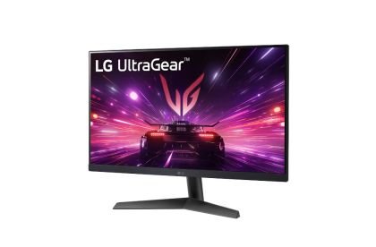 Монитор LG 24GS60F-B, UltraGear, 23.8" IPS, AG, 1ms GtG, 180Hz, 1000:1, 300cd/m2, Full HD 1920x1080, NVIDIA G-SYNC, Radeon FreeSync, HDR 10, sRGB 99%, HDMI, DisplayPort, Reader Mode, Headphone out, Tilt, Black