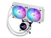 ASUS ROG Strix LC III 240 ARGB WHT all-in-one CPU liquid cooler with 360 rotatable water block Premium ROG ARGB fans