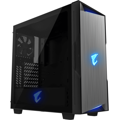 Cutie Gigabyte Aorus AC300G RGB Fusion 2.0, Mid Tower, Negru