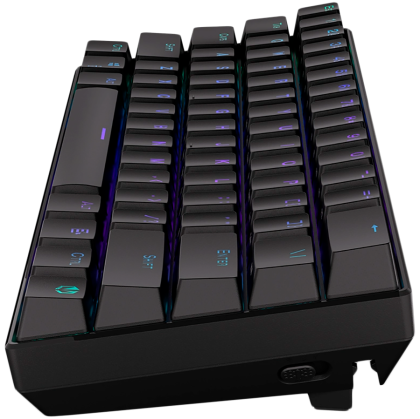 Endorfy Thock Compact Wireless Red Gaming Keyboard, Kailh Red Mechanical Switches, Double Shot PBT Pudding Keycaps, RGB, USB, 2 Year Warranty