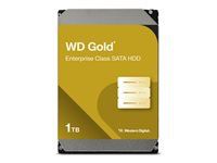 WD Gold 1TB HDD 7200rpm 6Gb/s serial ATA sATA 128MB cache 3.5inch intern RoHS compliant Enterprise Bulk