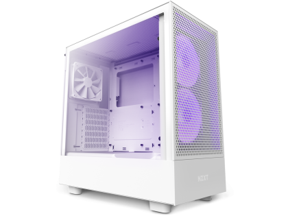 Кутия NZXT H5 Flow RGB Matte White, Mid-Tower