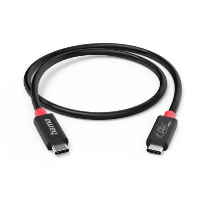 Hama USB-C Cable, E-Marker, USB4 Gen2, 20 Gbit/s, 5 A, 240 W, 200788