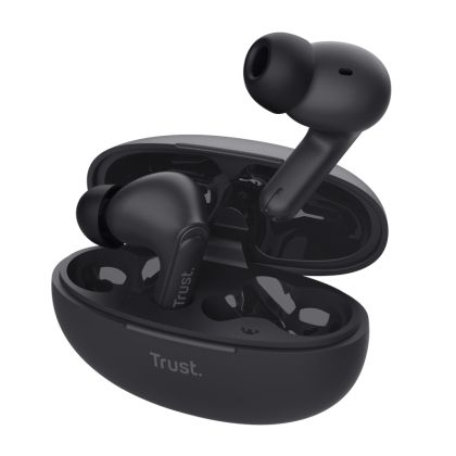 Headphones TRUST Yavi Bluetooth ENC Earbuds Black