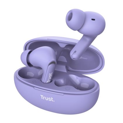 Headphones TRUST Yavi Bluetooth ENC Earbuds Purple