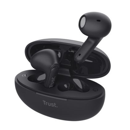 Headphones TRUST Yavi Bluetooth ENC Earphones Black